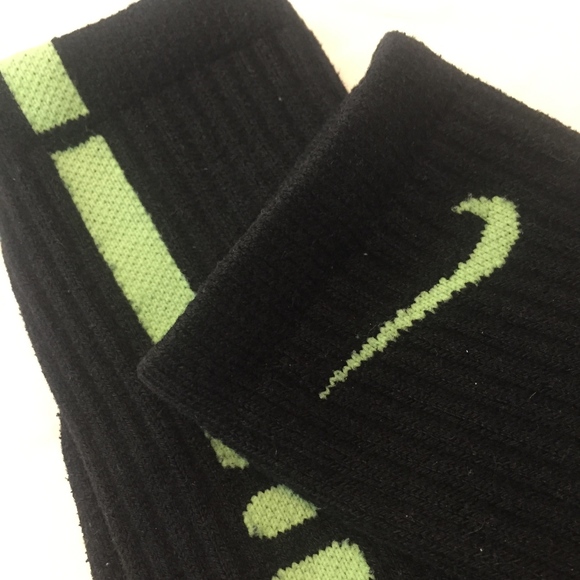 black and green nike socks